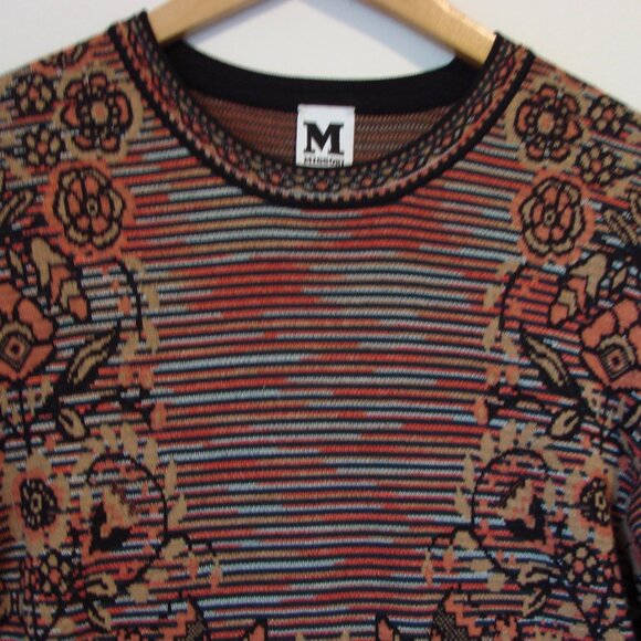 Missoni Knit Wool Blend Dress Multicolour Pattern Long Sleeve Size 44 or 8 - Picture 10 of 12